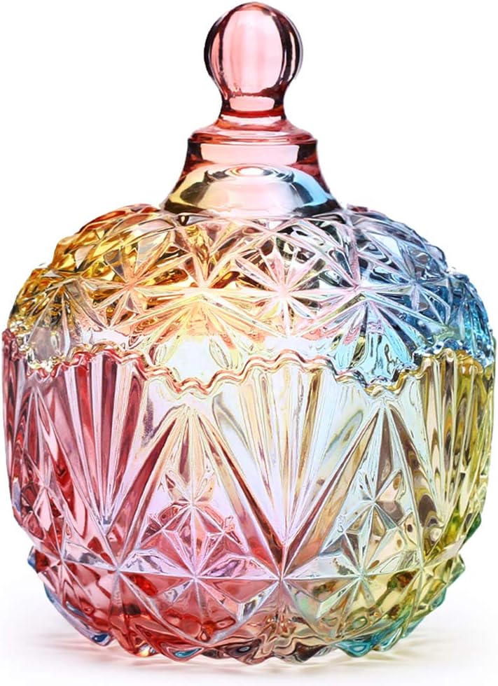 Glass Storage Jar with Lid, Candy Cookie Jar, Jewelry Box, Biscuit Containers -750ml / 26oz Glass Storage Jar with Lid, Candy Cookie Jar, Jewelry Box, Biscuit Containers -750ml / 26oz